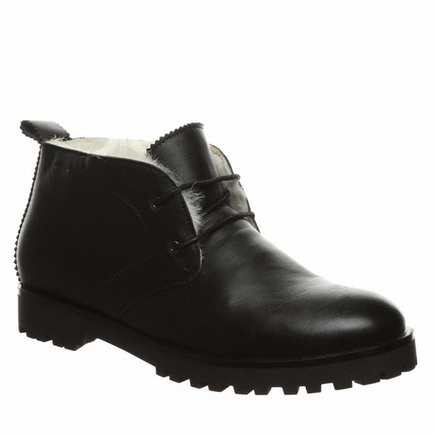 Bearpaw Veronica Ankle Boots UK - Women's Boots Black ||ORLKGB-350||